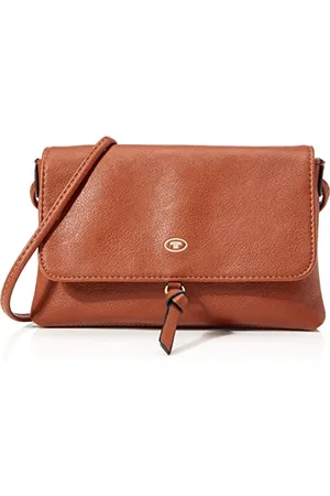 TOM TAILOR Luna Damen Überschlagtasche Umhängetasche Klein Braun