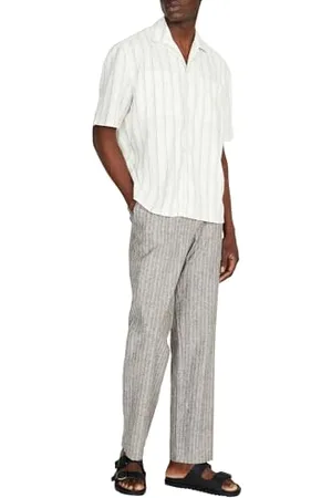 Sisley Mens 5H4MSQ02B Shirt, , S