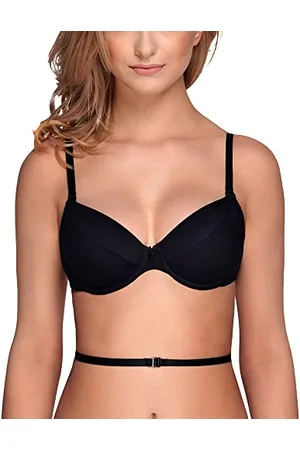 Vivisence Damen BH Rückenfrei Push Up BH Multiway Träger, Tiefer Rückenausschnitt Für Rückenfreie Kleider Klassische, Kate 1011, ,80D