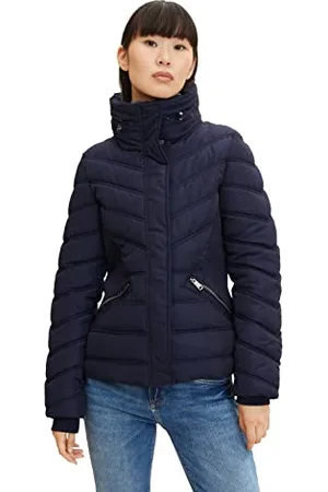 TOM TAILOR Damen Stehkragen Pufferjacke mit recyceltem Polyester 1026989, , M