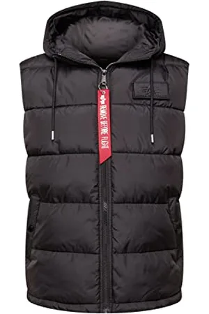 Alpha Industries Hooded Puffer Vest FD Weste für Herren Black