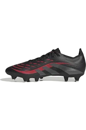adidas Unisex Predator League Soft Ground Football Boots Fußballschuhe, core Black/Grey Four/Lucid red