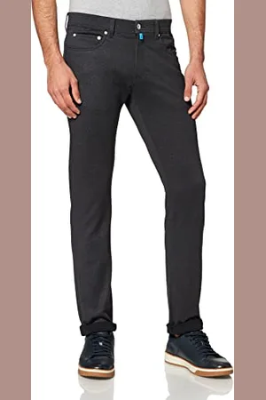 Pierre Cardin Herren Lyon Tapered Hose, Grey, 34W / 32L