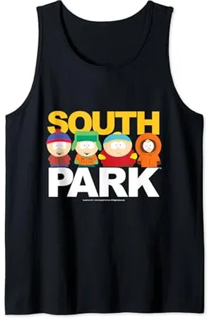 South Park Gang auf der Oberseite des Logos Tank Top