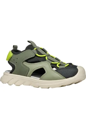 Geox Herren J AIRADYUM BO Sandal, Military/Lime, 37 EU