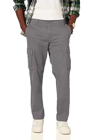 Amazon Herren Gerade geschnittene Stretch-Cargohose (erhältlich in Big & Tall), , 35W / 29L