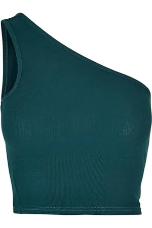 Urban classics Damen TB2609-Ladies Cropped Asymmetric Top Trägershirt/Cami Shirt, , 3XL