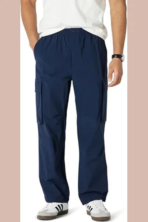 Amazon Herren Leichte, Locker Sitzende, Elastische Fallschirmhose, , XS