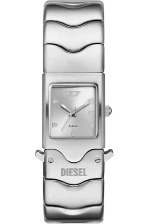 Diesel Herren Analog Quarz Uhr mit Edelstahl Armband DZ2222
