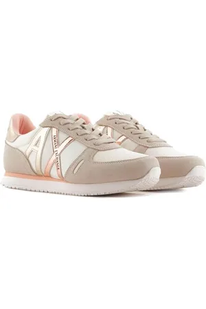 Armani Exchange Female Rio Side Logo, Lace Up Sneaker, Multicolor, 39