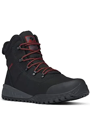 Columbia Fairbanks WP Omni-Heat wasserdichte Schneestiefel für Herren, Schwarz (Black x Rusty), 41 EU
