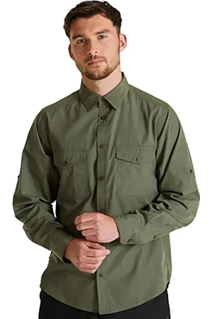 Craghoppers Herren Expert Kiwi Langarmshirt Hemd mit Button-Down-Kragen, , L