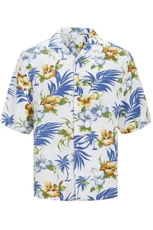 JACK & JONES Jjejeff AOP Resort Shirt Ss Sn Pls