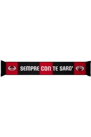 AC Milan Adult-Unisex, Acryl, Schal Immer mit dir Sein, offizielles Produkt, , Einheitsgröße