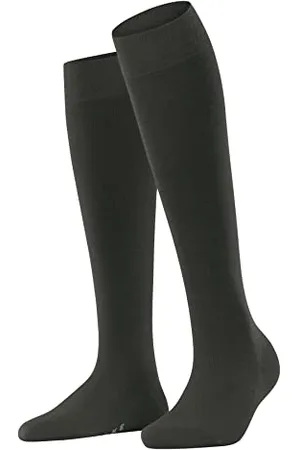 Falke Damen Kniestrümpfe Softmerino W Kh Wolle Baumwolle lang einfarbig 1 Paar, , 35-36