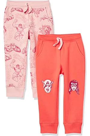 Amazon Disney | Marvel | Star Wars | Princess Mädchen Fleece-Jogginghose, 2er-Pack, , 3 Jahre