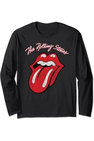 The Rolling Stones Das Rolling Stones Script Tongue Logo Langarmshirt