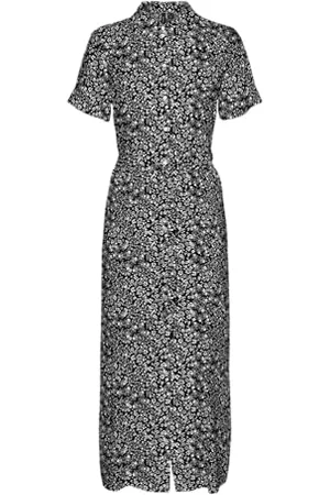 VERO MODA Vmeasy Joy S/S Long Shirt Dress WVN Ga