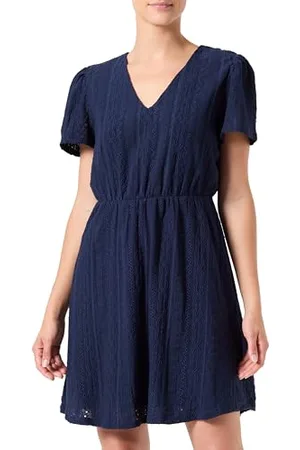 VILA VILINDA V-Neck S/S Short Dress/KA