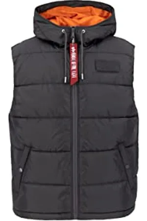 Alpha Industries Herren Hooded Puffer Vest FD Weste, , L
