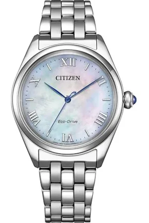 Citizen Herren Analog Quarz Uhr mit Edelstahl Armband EM1140-80D
