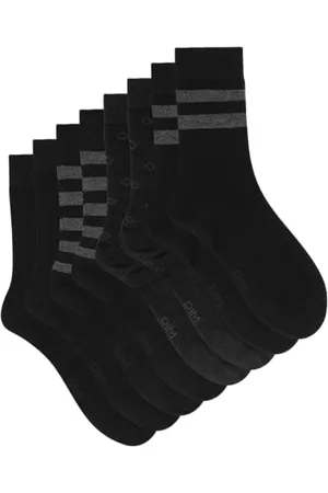 Dim 4er Pack gestreifte Herrensocken im Eco-Stil Socken Herren, , 40-45