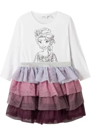 NAME IT NMFOKANNA Frozen LS Tulle Dress WDI