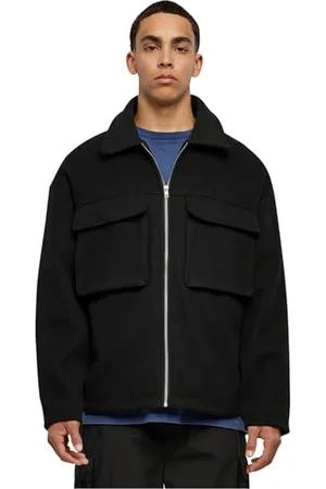 Urban classics Herren TB6331-Big Pocket Blouson Jacke, Black, L