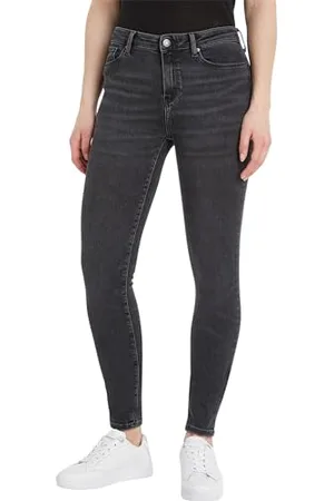 Tommy Hilfiger Damen Jeans Flex Como Skinny Fit, Schwarz (Jax), 27W / 32L