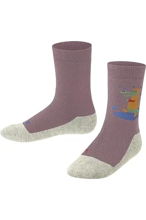 Falke Unisex Kinder Socken Active Crocodiles Schurwolle Lyocell dünn atmungsaktiv 1 Paar, , 19-22