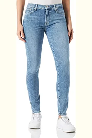 7 for all Mankind Damen Hw Skinny Slim Illusion Jeans, , 23 EU