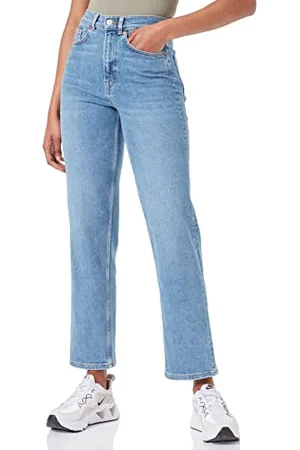 SELECTED Damen SLFMARIE HW Straight MID U NOOS Jeans, , 30/32