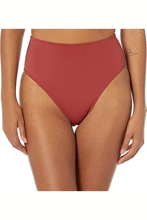 Amazon Damen Bikinihose mit Hohem Bund und Hohem Beinausschnitt, , 46
