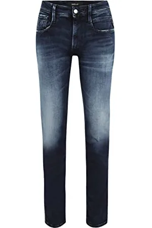 Replay Herren Jeans Anbass Slim-Fit Bio, (Blau), 27W / 32L