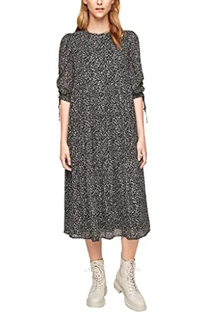 QS by s.Oliver Damen 510.10.108.20.200.2102004 Kleid, schwarz, 40