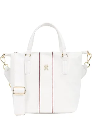 Tommy Hilfiger Damen Tote Bag Tasche Poppy Klein, Elfenbein (Ecru Corp), Einheitsgröße