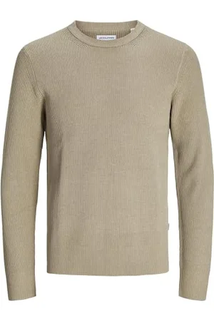 JACK & JONES Male Strickpullover Einfarbig Strickpullover