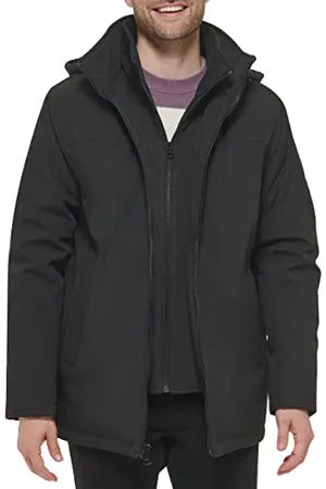 Calvin Klein Herren Rip Stop Hooded Jacket with Inner Fleece Bib Jacke, , Medium