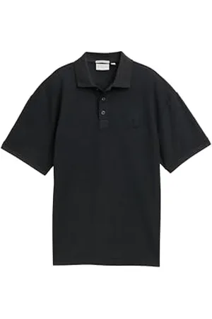 TOM TAILOR Kleid mit Raffungen, Black Zig zag Design, 42