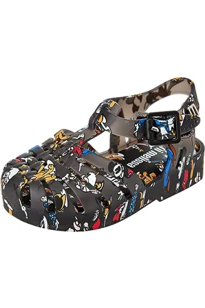 Melissa Mini Possession Print + Mickey and Friends Bb Flache Sandale, , 27 EU