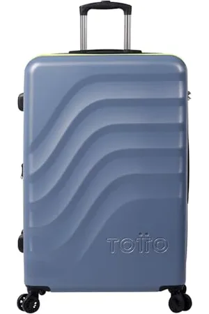 TOTTO Erweiterbarer Hartschalenkoffer - Brazy + - Großer Koffer - Folkstone Gray - Farbe - Kabinengepäck - Erweiterbares System - TSA-System - Polyesterfutter, , TRAVEL