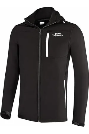 Black Crevice Herren-Softshelljacke mit Kapuze I Herren-Softshell-Jacke I winddichte & atmungsaktive Herren-Outdoorjacke I wasserdichter Herren-Windbreaker