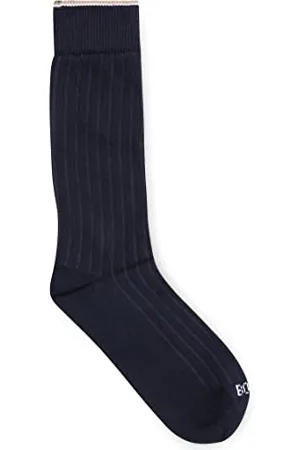 HUGO BOSS Herren RS Rib Color CC Mittelhohe, gerippte Socken mit Signature-Streifen an den Bündchen 43-46