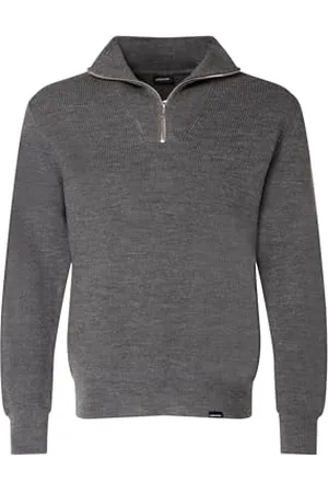 Seidensticker Herren Pullover - Pullover mit geradem Schnitt und Reissverschluss - Bügelleicht - Umlegekragen - Langarm - 100% Baumwolle