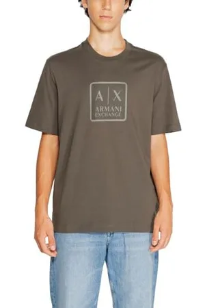 Armani Exchange Herren Square A|x Logo Regular Fit Heavy Jersey Tee T-Shirt, , XXL EU