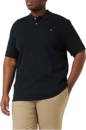Marc O’ Polo Marc OߴPolo Herren Kurzarm-Poloshirt aus Bio-Baumwolle Regular Fit, (Black), XXL