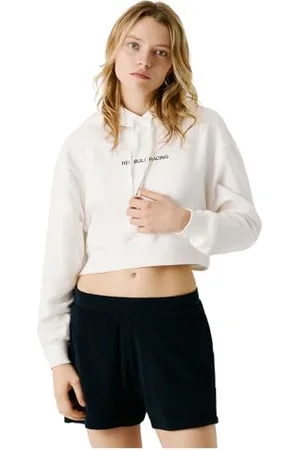 Pepe Jeans Damen Cropped Logo Hoody Sweatshirt, , 36