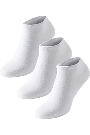 Schiesser Damen 3 Pack Damensneaker, Weiß, 35-38