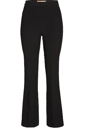 JJXX Damen JXMYNTE Slim Flared HW Pant NOOS Chino Hose, Black, S