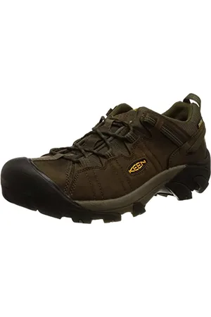 Keen Herren Targhee II WP Wide Wanderschuh, Canteen/Dark Olive, 39.5 EU